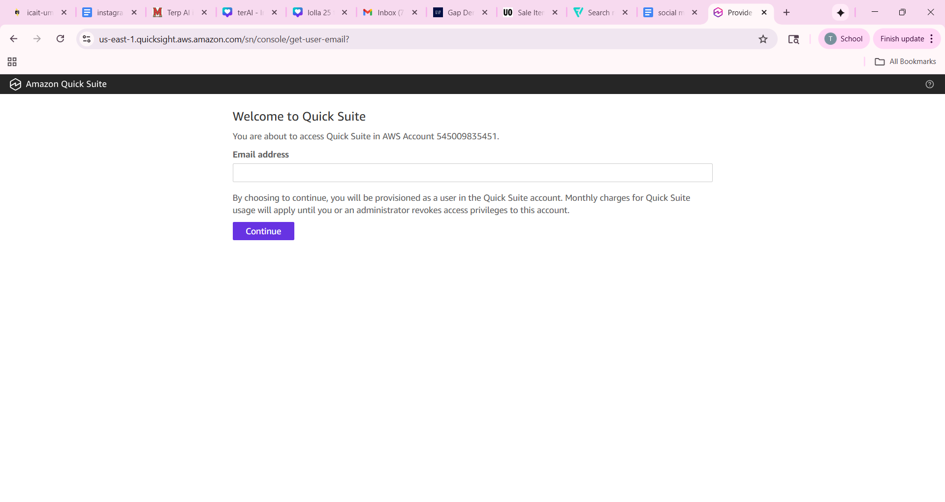 email log in quick suite