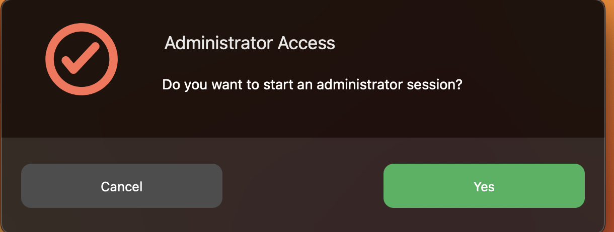 Administrator Access Yes